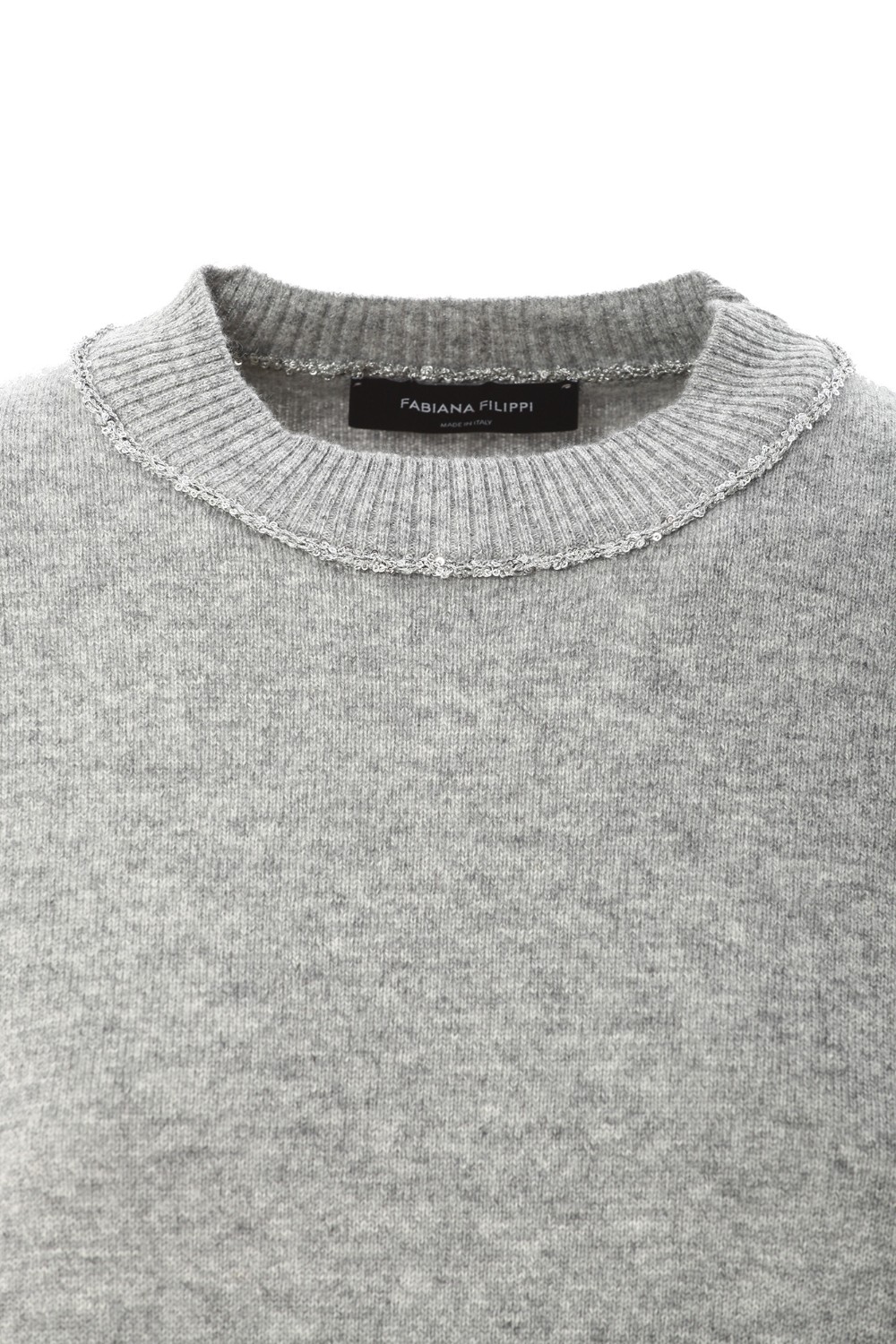 shop FABIANA FILIPPI Saldi Maglia: Fabiana Filippi maglione misto lana con paillettes. 
Misto lana vergine,
design lavorato a maglia.
Decorazione con paillettes.
Rifinitura a coste.
Collo a lupetto.
Maniche con spalle scese.
Maniche lunghe.
Orlo dritto.
Composizione: lana vergine 75%, poliammide 55%, poliestere 45%, seta 15%, cashmere 10%.
Made in Italy.. MAD214F016I947-8132 number 4482100